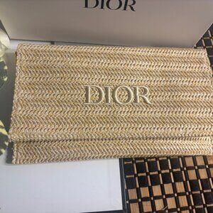 Dior Trousse Straw GWP Bag With Box